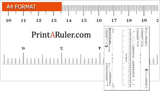 download foldable ruler for A4 size paper