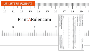 download foldable ruler for Letter size paper